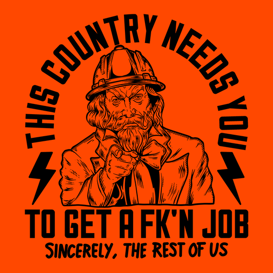 Your Country Needs You - Safety Yellow Hoodie