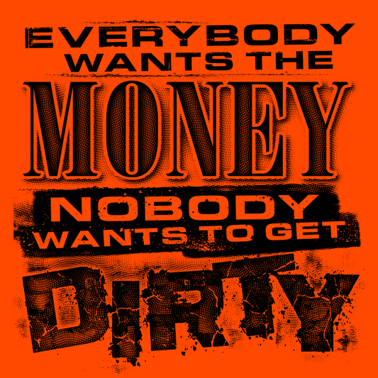 Dirty - Long Sleeve Safety Hi-Vis T-Shirt