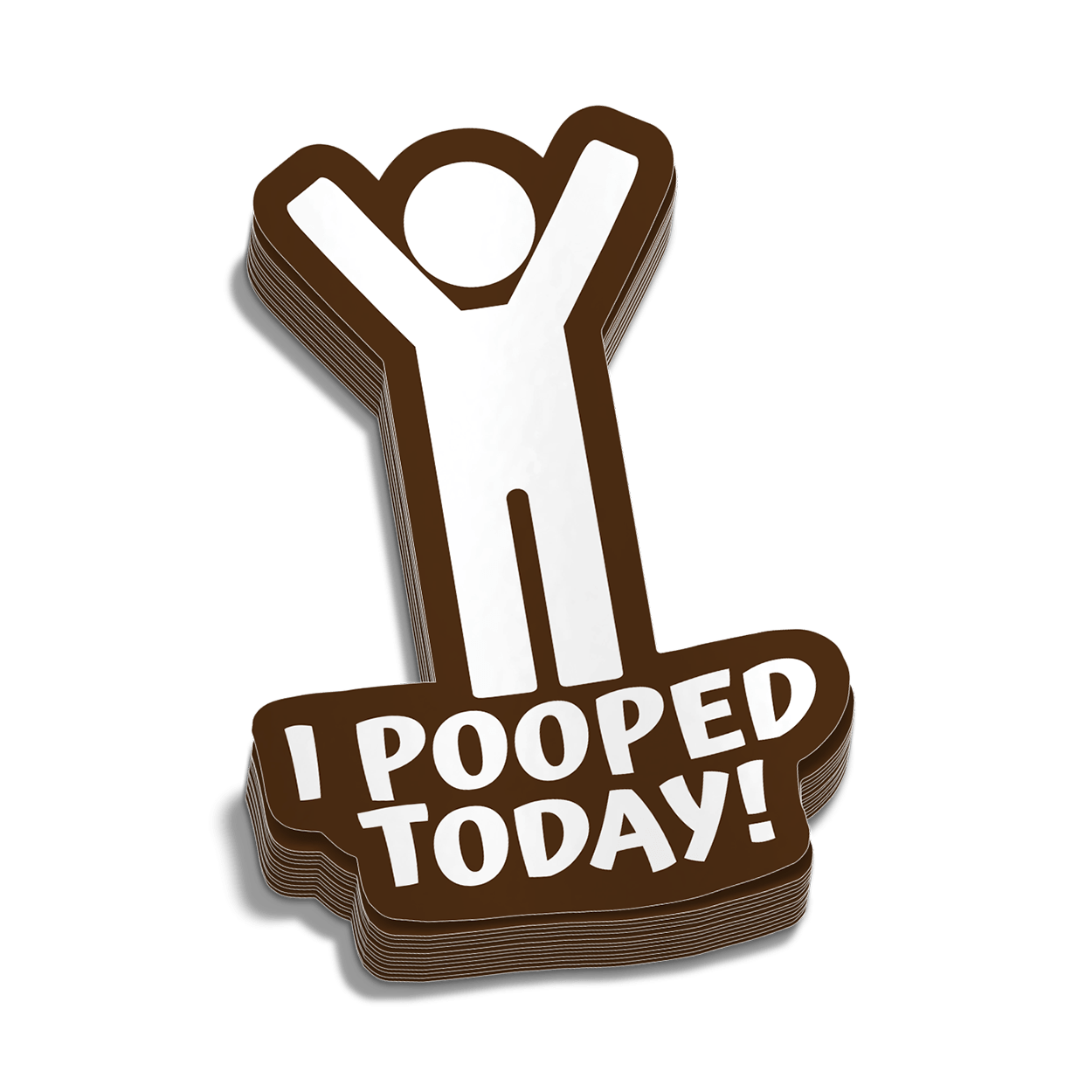 I Pooped Today Hard Hat Decal