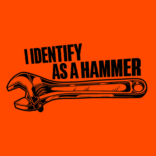 Identify As A Hammer - Safety Yellow T-Shirt