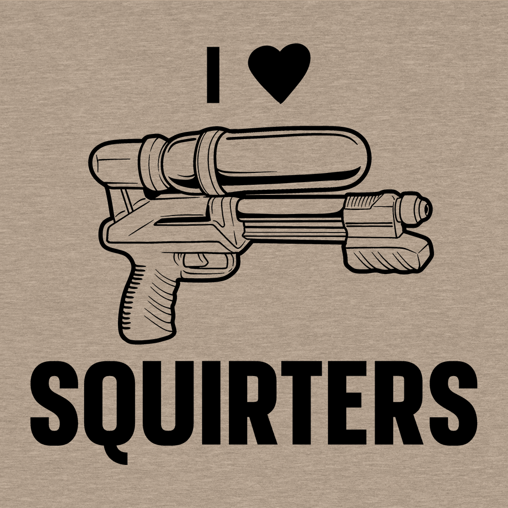 I Love Squirters - Safety Yellow Hi-Vis T-Shirt