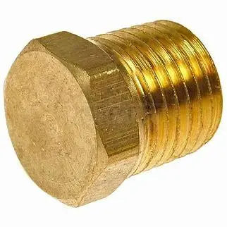 Fire Protection Brass Plug 1-1/4in NPT | Corrosion-Resistant for High-Pressure Fire Systems by Quality Pipe Products