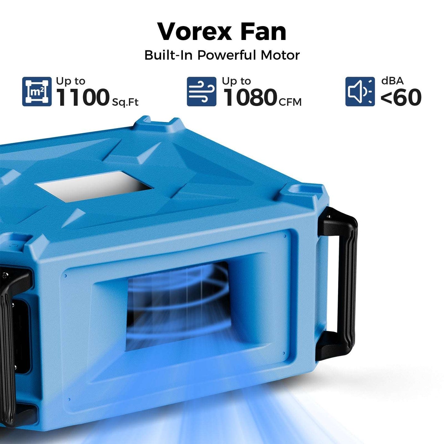 AlorAir 270 Intake Air Filtration Systems with Remote Control and 2 Speed Levels of Air Flow for Garage Works Shop