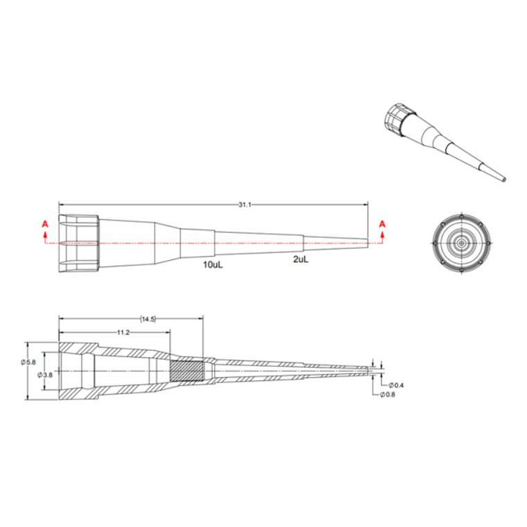 10UL RAININ FILTER TIPS (4,800 Tips)