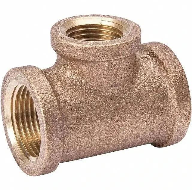 Fire Protection Brass Reducing Tee Leak-Proof Fitting