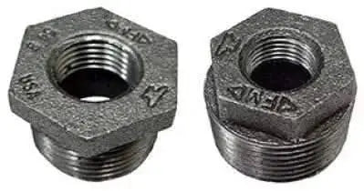 3/4" X 1/4" Galvanized Steel Hex Bushing for Fire Protection