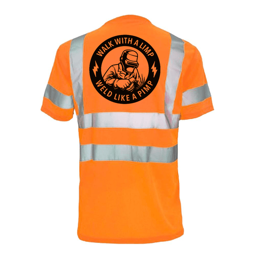 Weld Like a Pimp - Reflective Safety T-Shirt