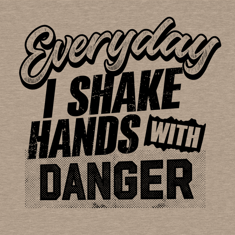 Shake Hands With Danger - Hi-Vis T-Shirt
