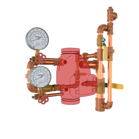 Model J-1 Alarm Check Valve Vertical Loose Trim