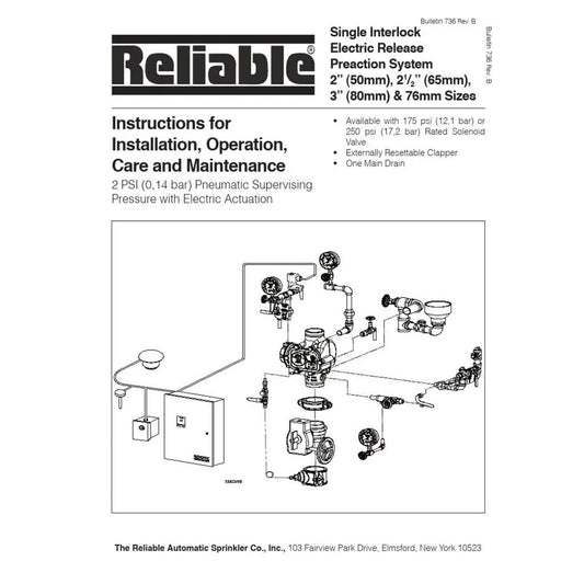 Trimpac® Model B-3 Single Interlock Preaction System Electric Release, Monitored