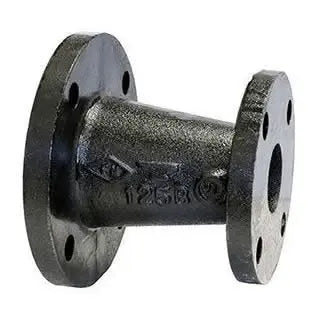 2-1/2" X 7-1/2" Black Cast Iron Threaded Red Flange