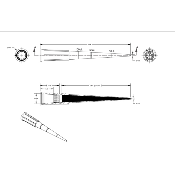 200ul Boxed Filter tips (4,800 Tips)