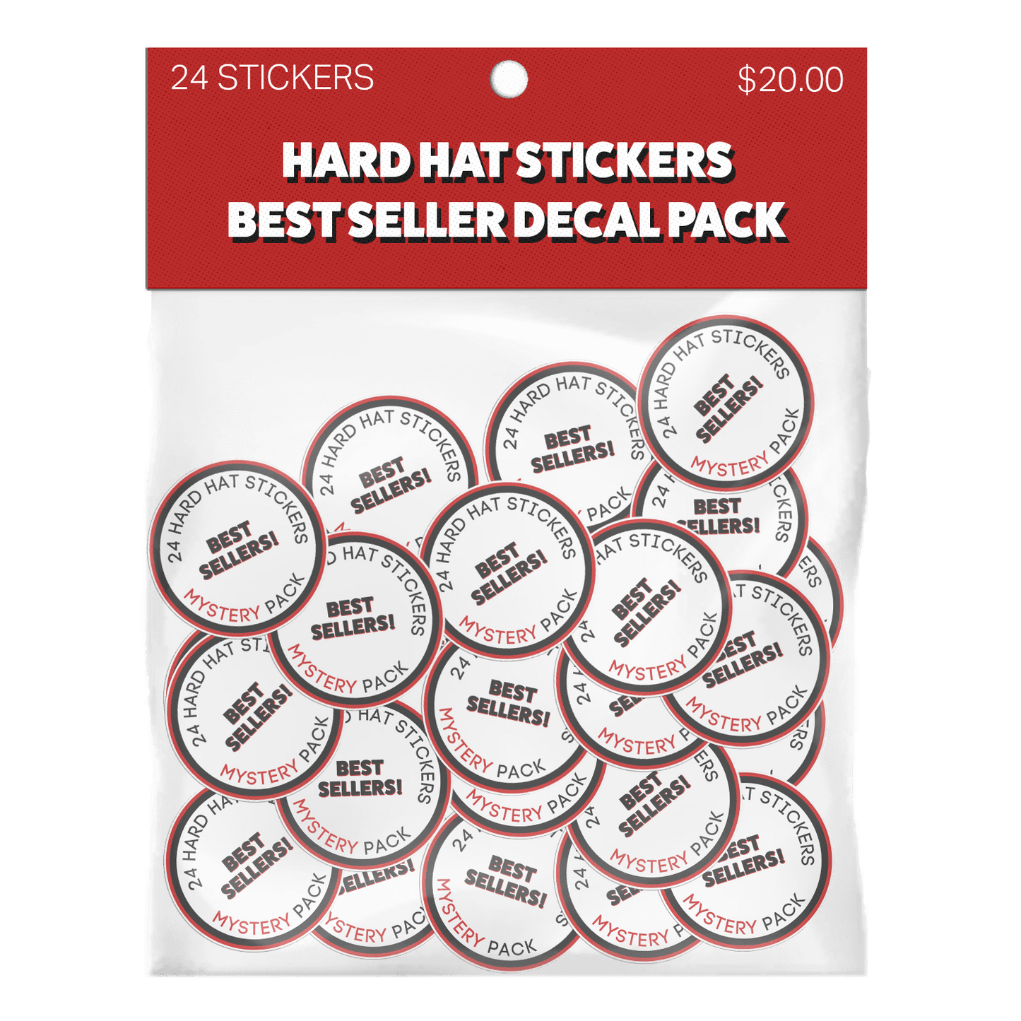 Hard Hat Sticker Best Sellers 24 Pack - $25