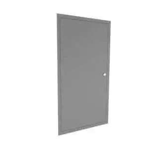 25" X 41" Dual Handle Black Fire Protection Panel