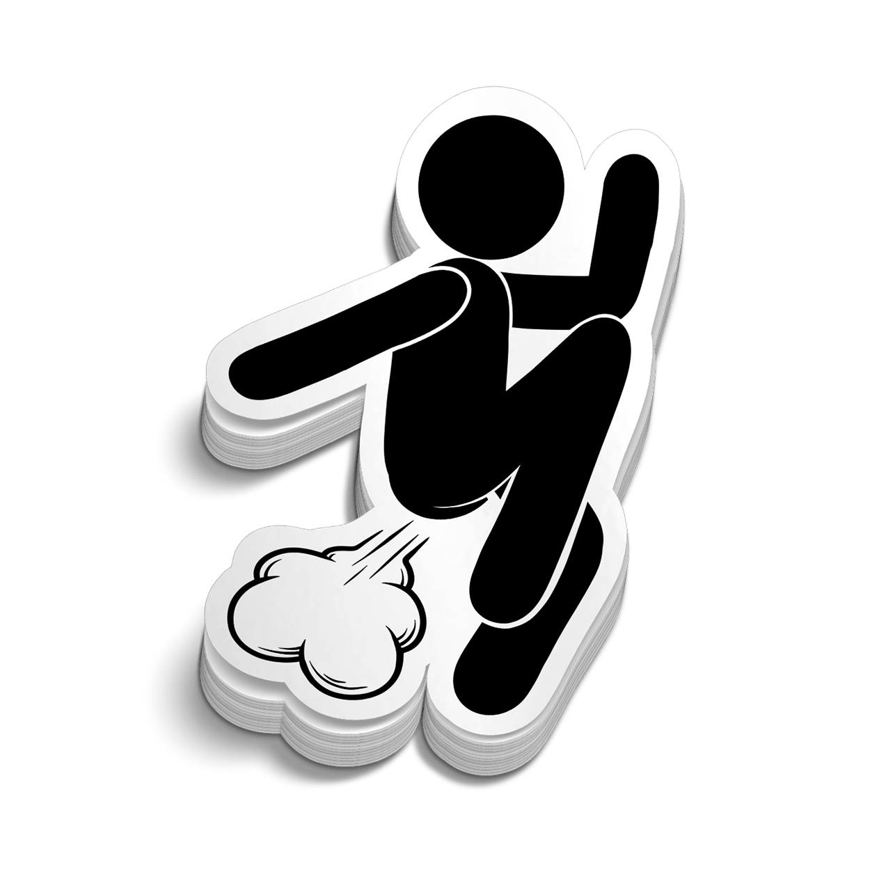 Fart Man - Hard Hat Decal