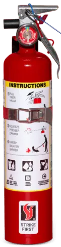 2.5 Lb ABC 1A10BC Chemical Fire Extinguisher with Valve