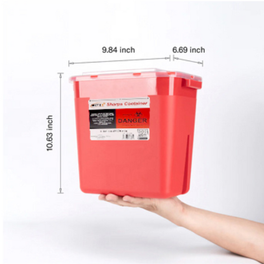 "2 Gallon" Biohazard Sharps Containers (24 Containers)