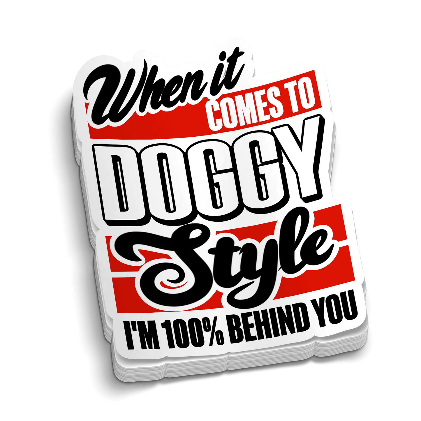 Behind You - Hard Hat Decal