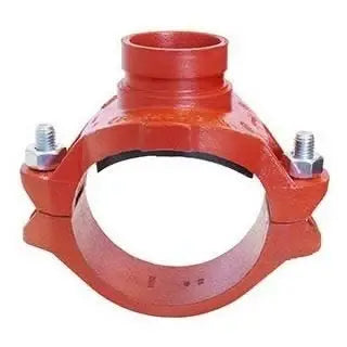 8" X 4" X 4" Grooved Mek Cross Galvanized Fitting