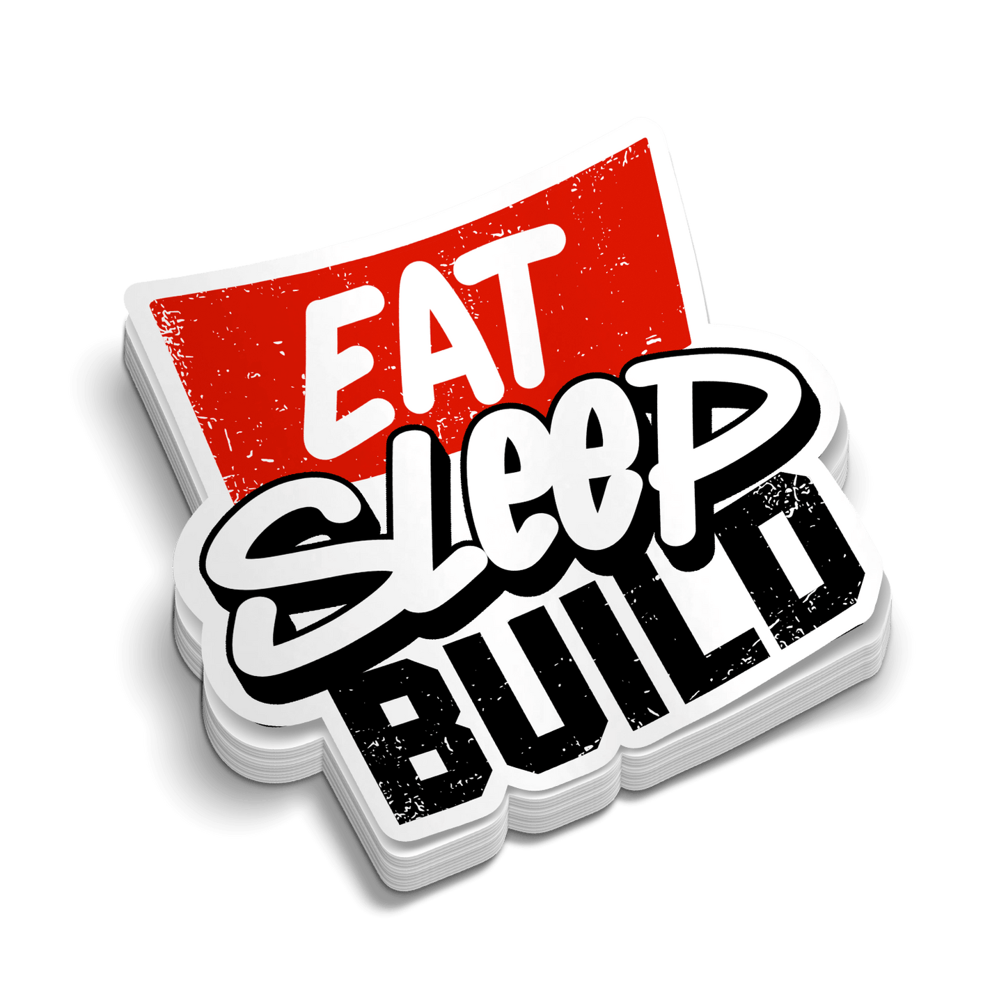 Eat Sleep Build - Hard Hat Decal