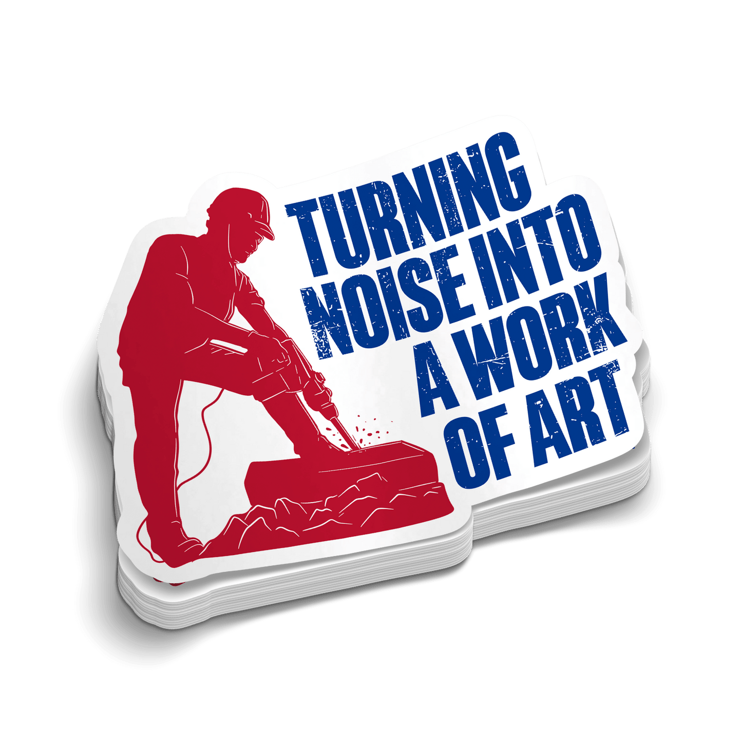 Noise Into Art - Hard Hat Decal
