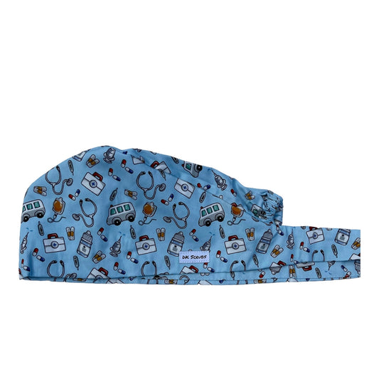 DK Scrubs Medical Emoji Scrub Cap