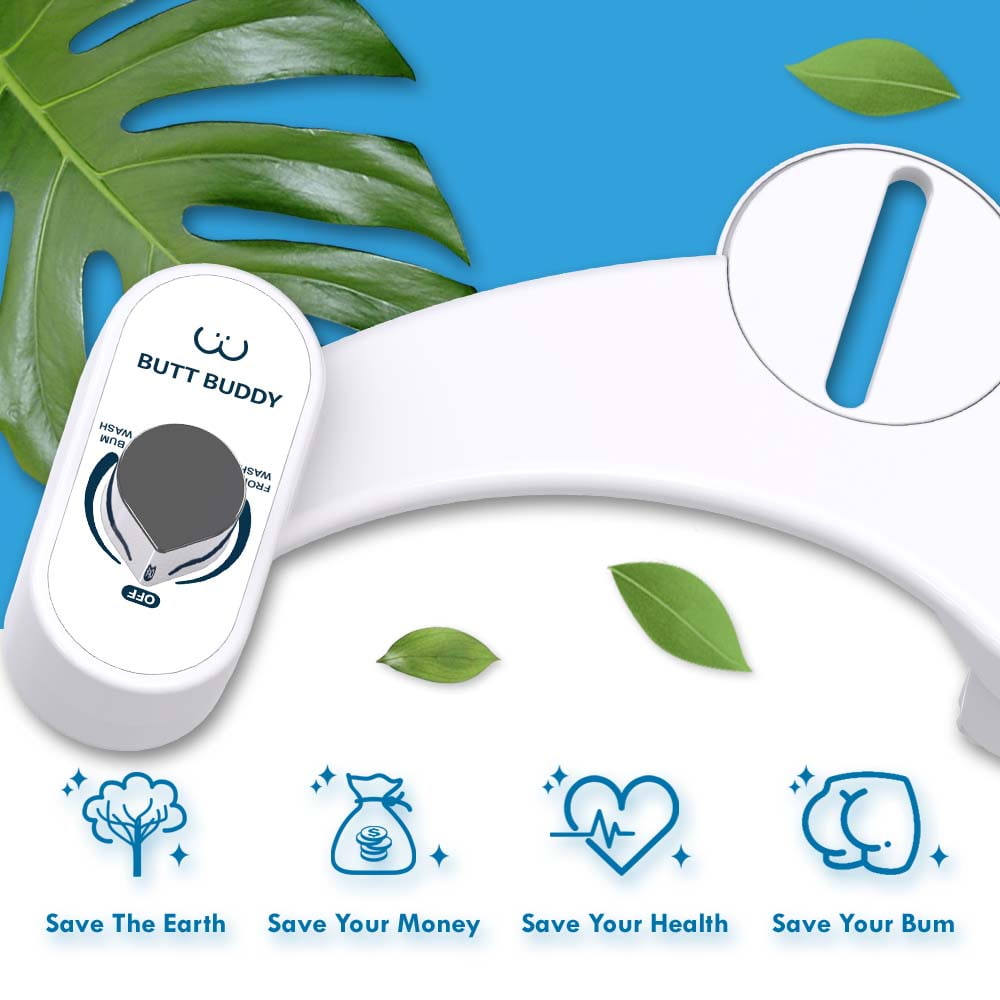 BUTT BUDDY Duo - Rear & Front Water Sprayer Bidet Toilet Attachment