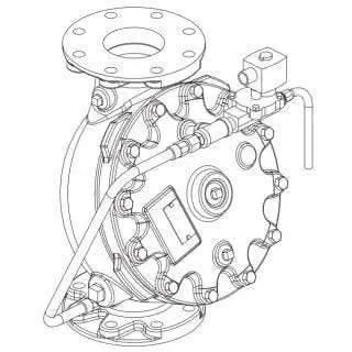 6" Electric Relief Flow Control Valve GG Horizontal Design