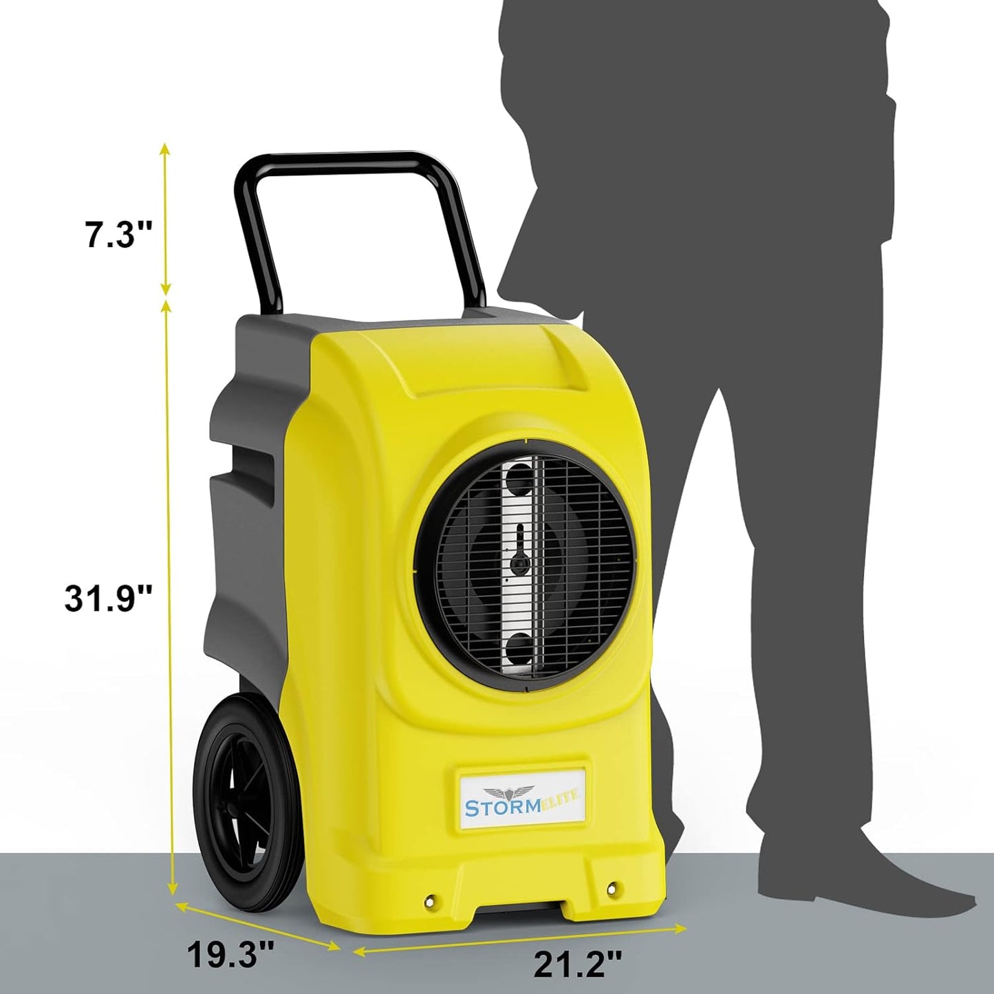 AlorAir Storm Elite 270 PPD Commercial Portable LGR Dehumidifier with APP Control