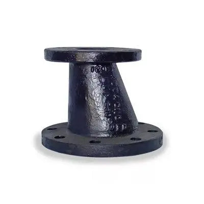 8" X 6" Black Cast Iron Eccentric Flanged Reducer