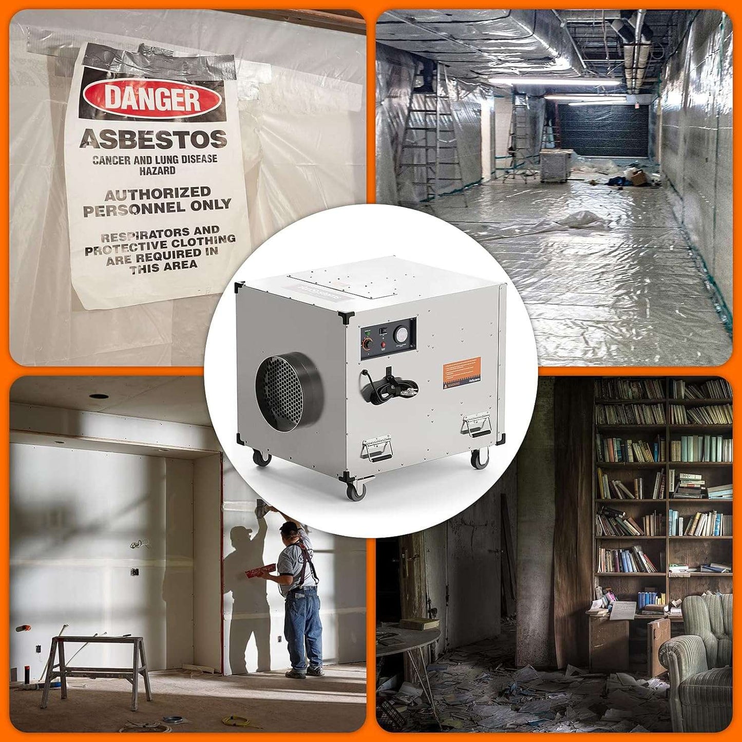 AlorAir PuriSystems HEPA Pro UVIG – Advanced Industrial Air Scrubber with UV-C & HEPA Filtration