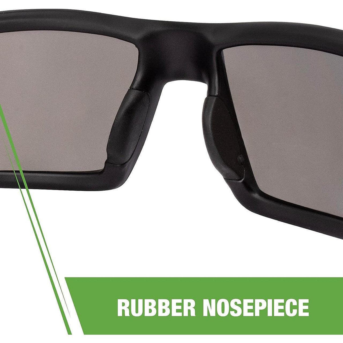 Crossfire Cumulus Safety Glasses Black with Blue Mirror Lenses