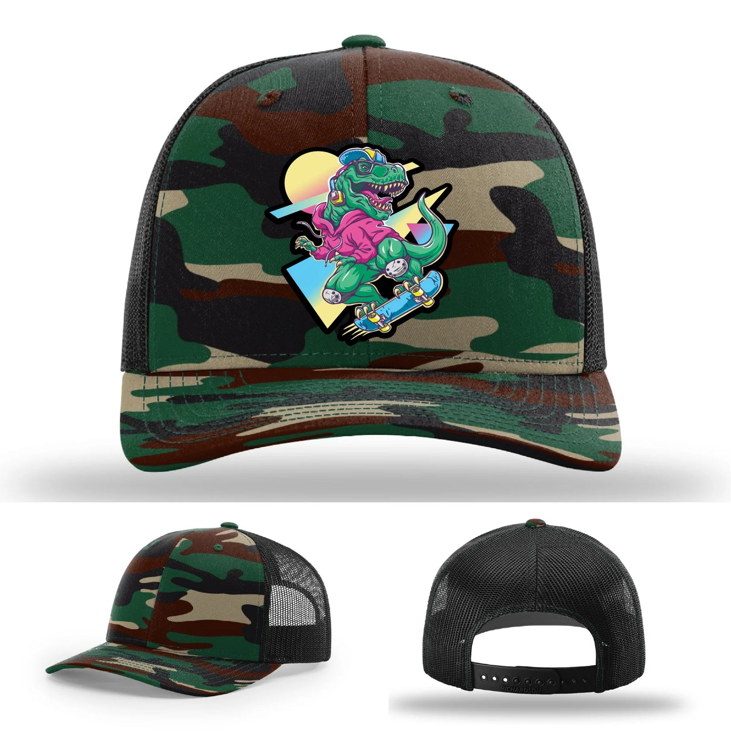 Skater Rex Leather Patch Hat