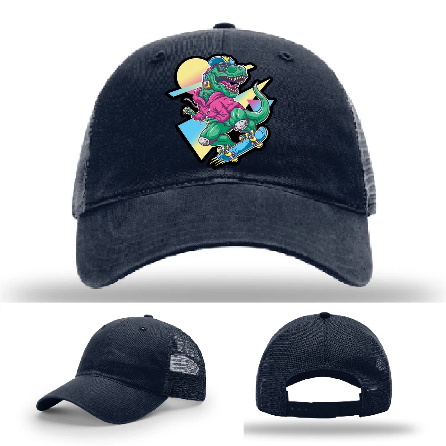 Skater Rex Leather Patch Hat