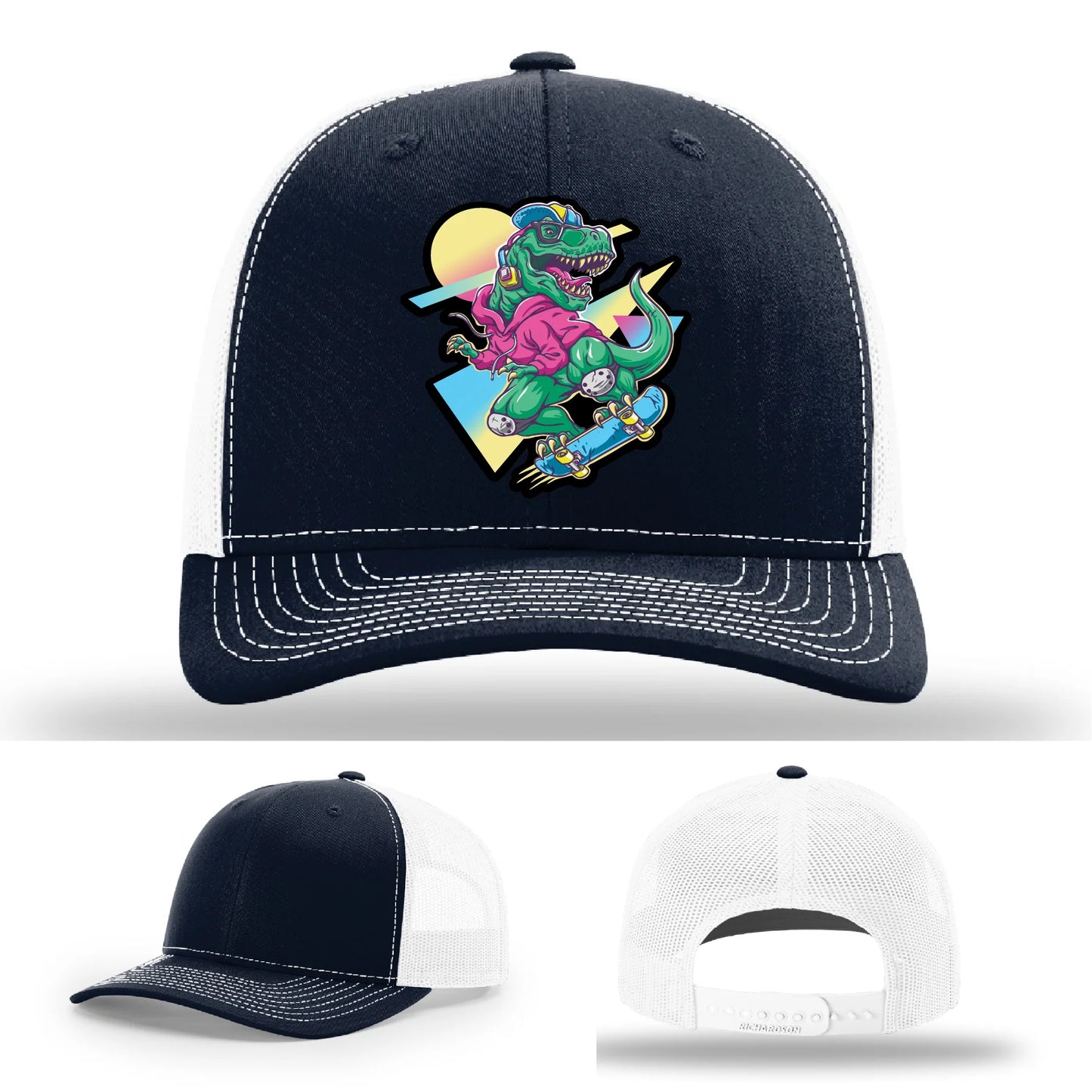 Skater Rex Leather Patch Hat