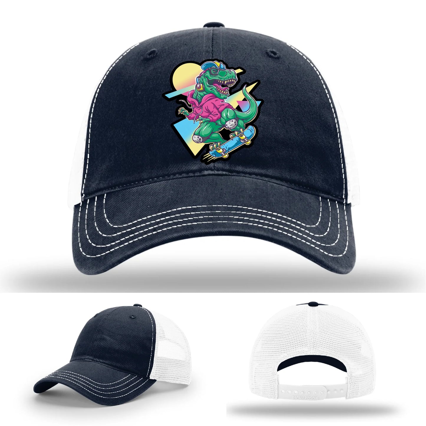 Skater Rex Leather Patch Hat