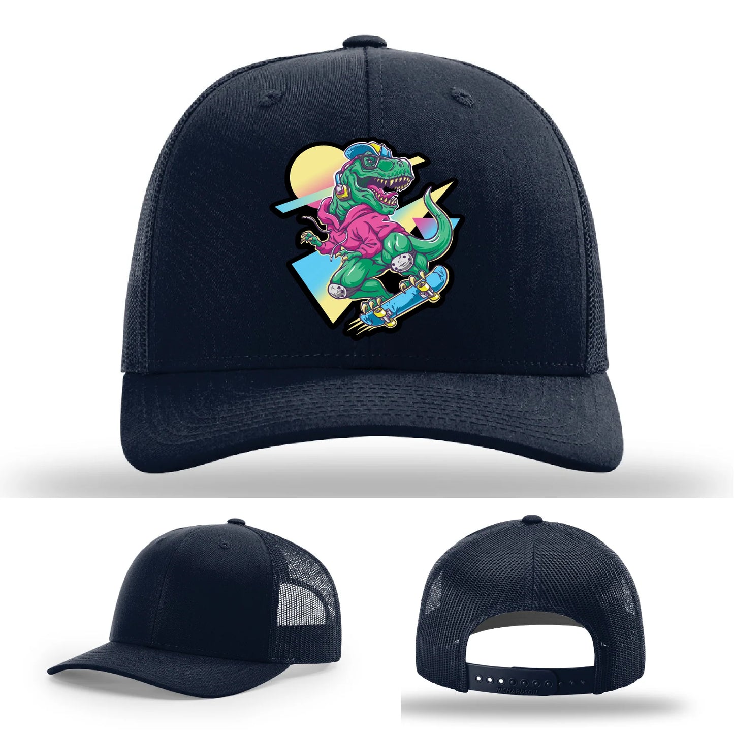 Skater Rex Leather Patch Hat