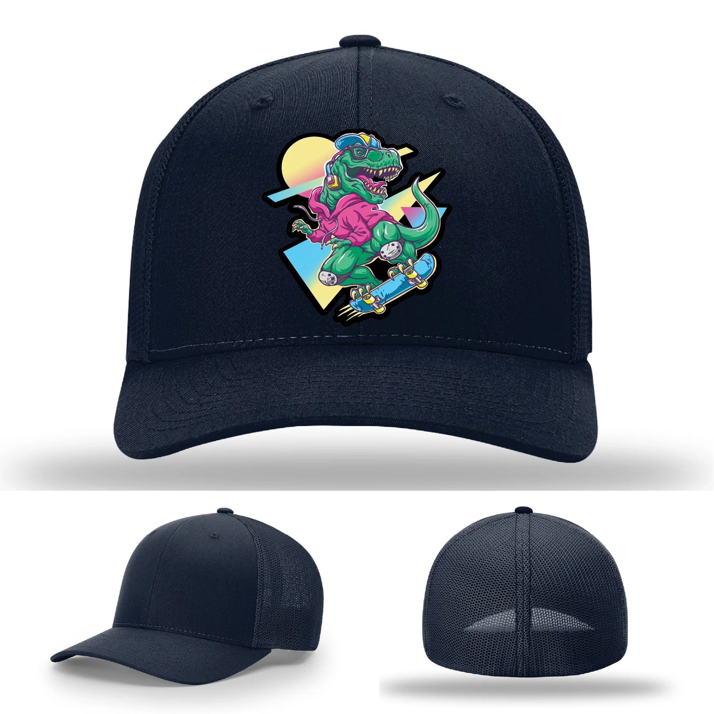 Skater Rex Leather Patch Hat