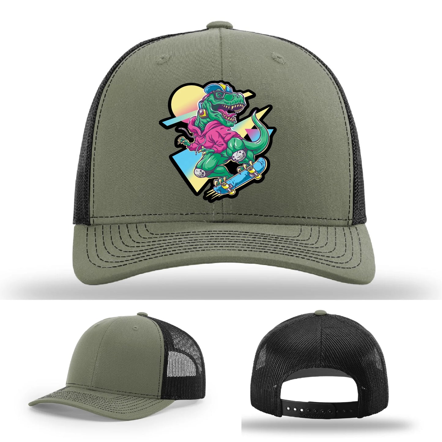 Skater Rex Leather Patch Hat