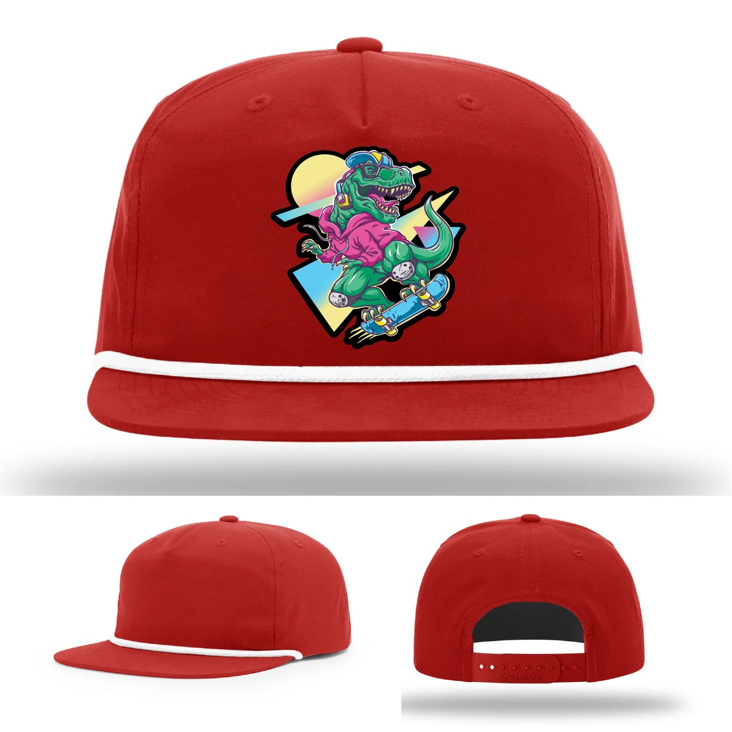 Skater Rex Leather Patch Hat