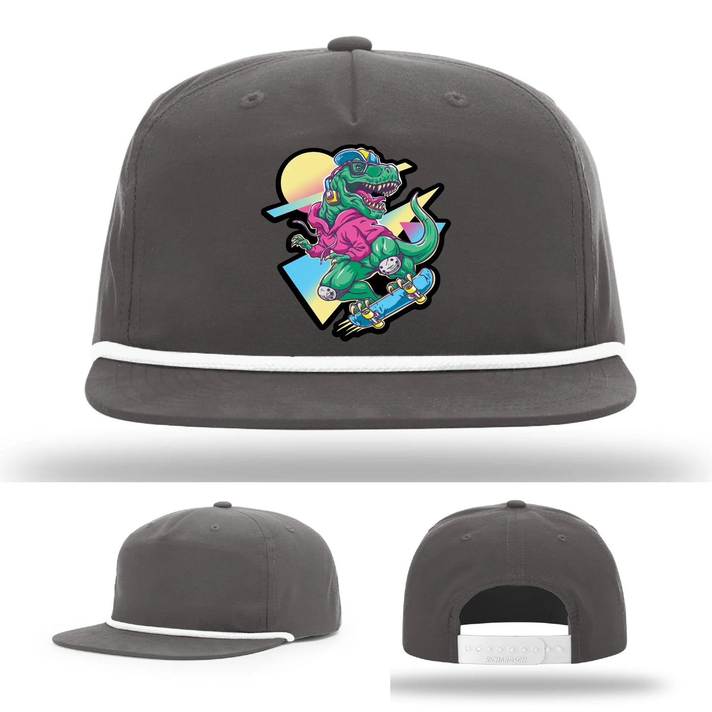 Skater Rex Leather Patch Hat