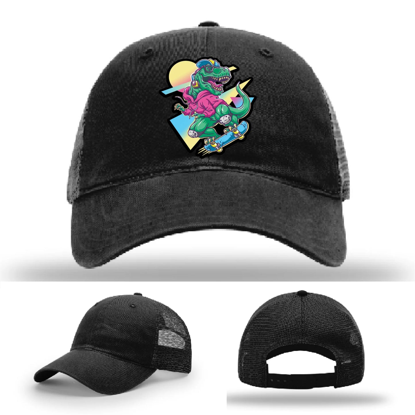 Skater Rex Leather Patch Hat
