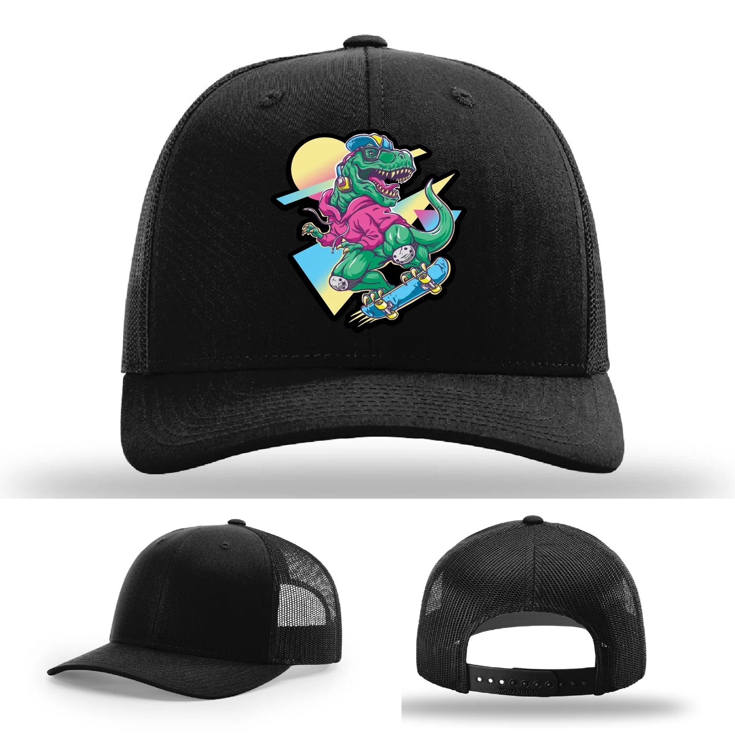 Skater Rex Leather Patch Hat