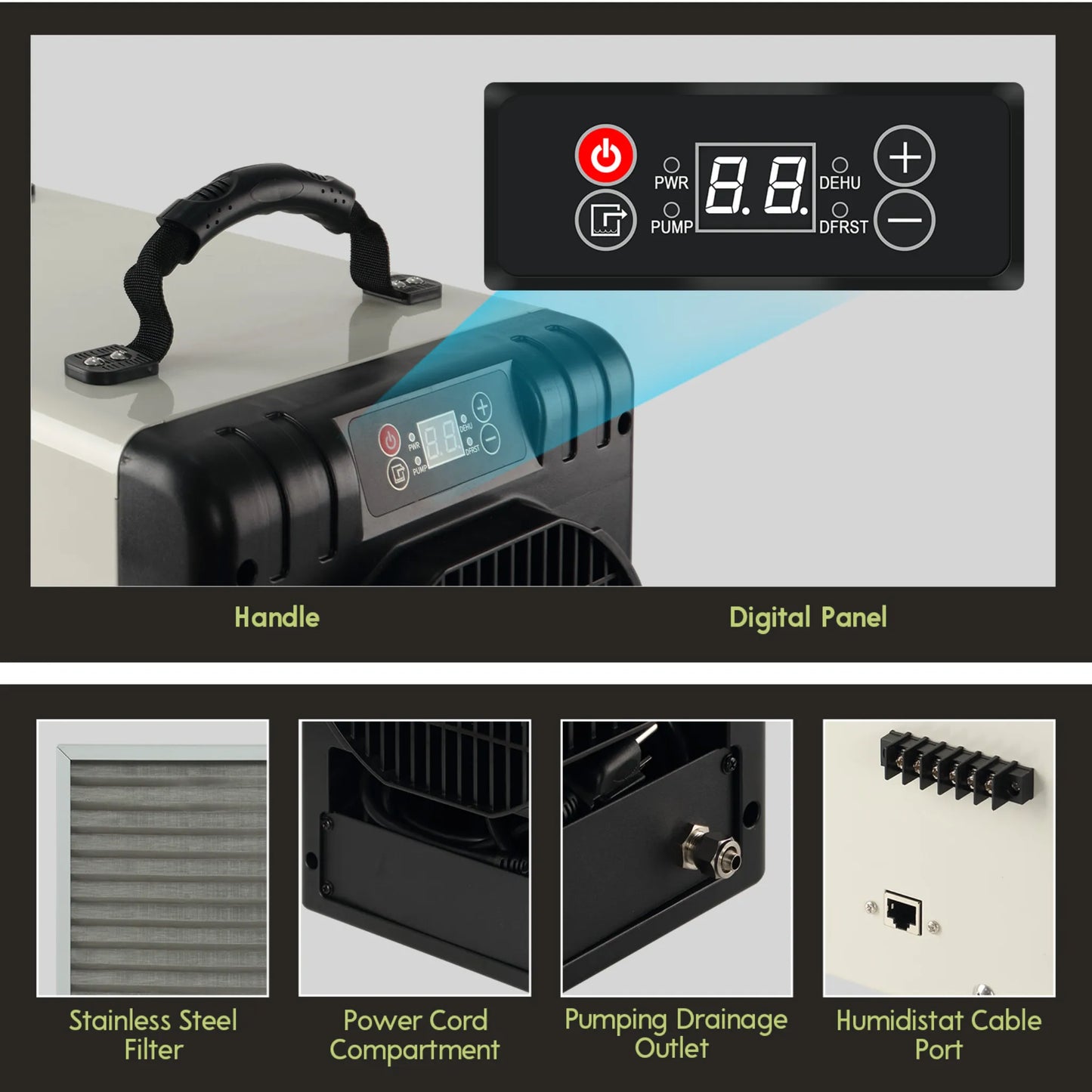 XPOWER BD-90P Viking Commercial Grade Dehumidifier