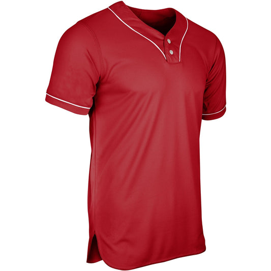 HEATER 2-Button Piped Baseball Jersey