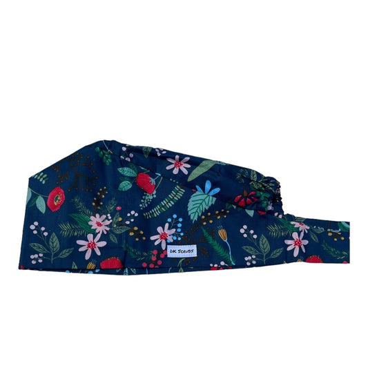 DK Scrubs Floral Scrub Cap