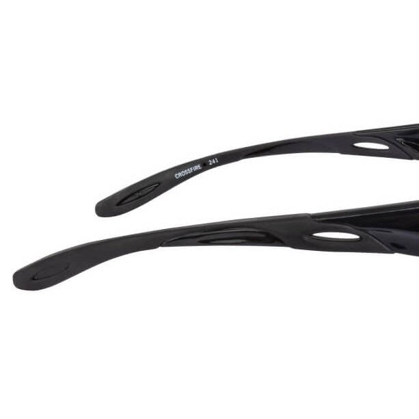 Crossfire Infinity Safety Glasses Black with Smoke Lenses