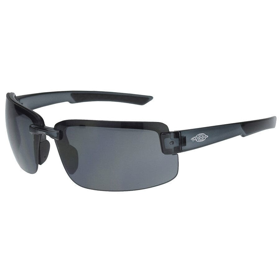 Crossfire ES6 Safety Glasses Black with Smoke Lenses