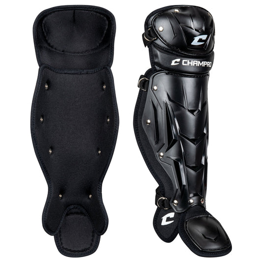 Adult Optimus MVP Single Knee Leg Guard - Black