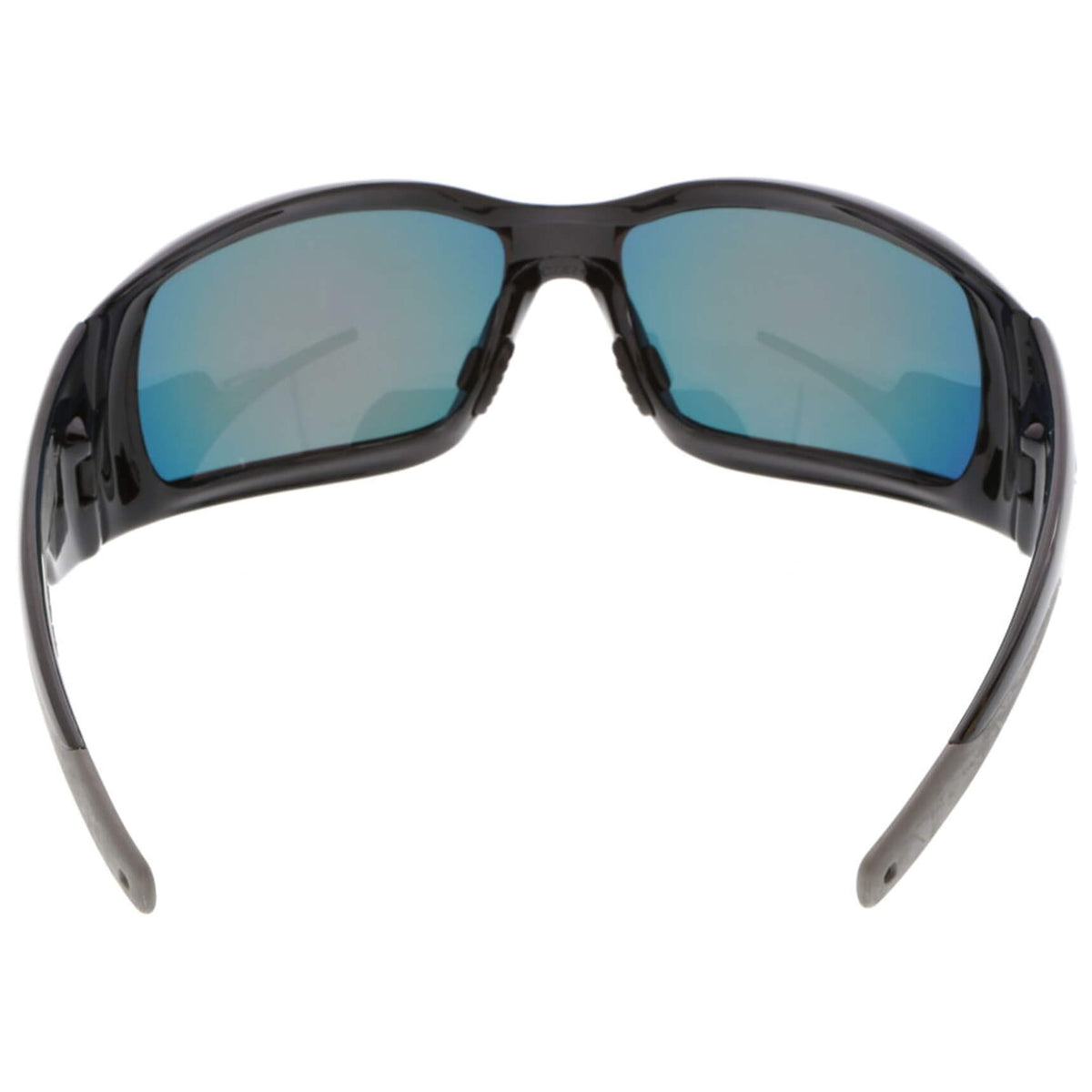 MCR Safety Swagger SR1 Safety Glasses Black Frame with Fire Mirror Lenses